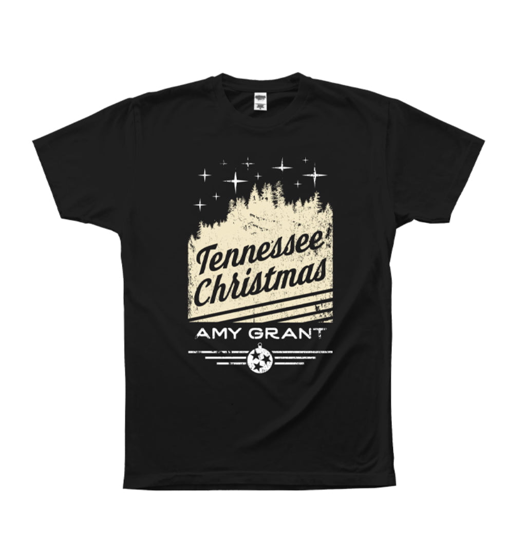 Tennessee Christmas Black Tee