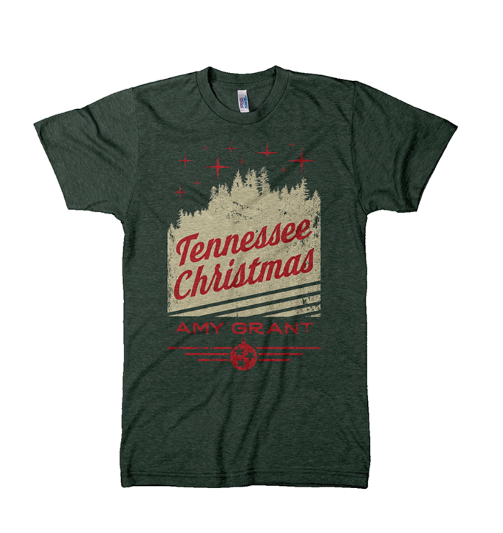 Tennessee Christmas Tee Green