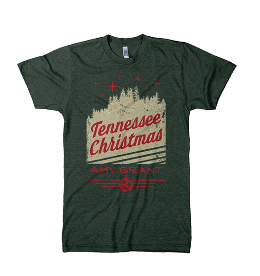 Tennessee Christmas Tee Green